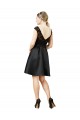 Illusion Neck Satin & Lace Sleeveless V-Back Black Bridesmaid Dress Edinburgh