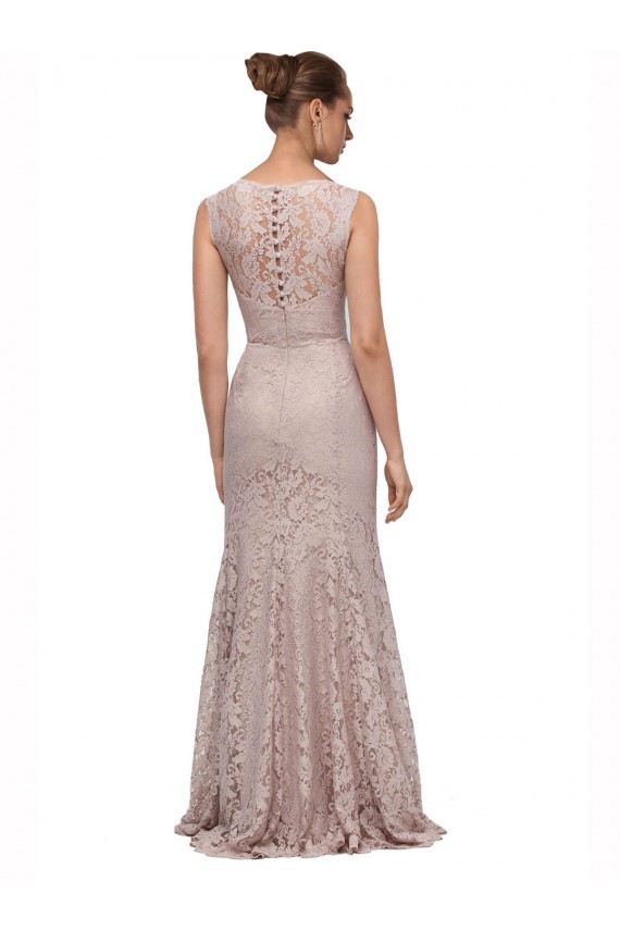 Illusion Neck Lace Sleeveless Prom Dress / Bridesmaid Dress Edinburgh