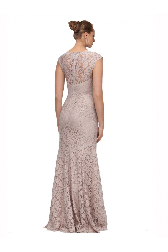 Sweetheart Lace Cap Sleeves Bridesmaid Dress / Formal Dress Edinburgh