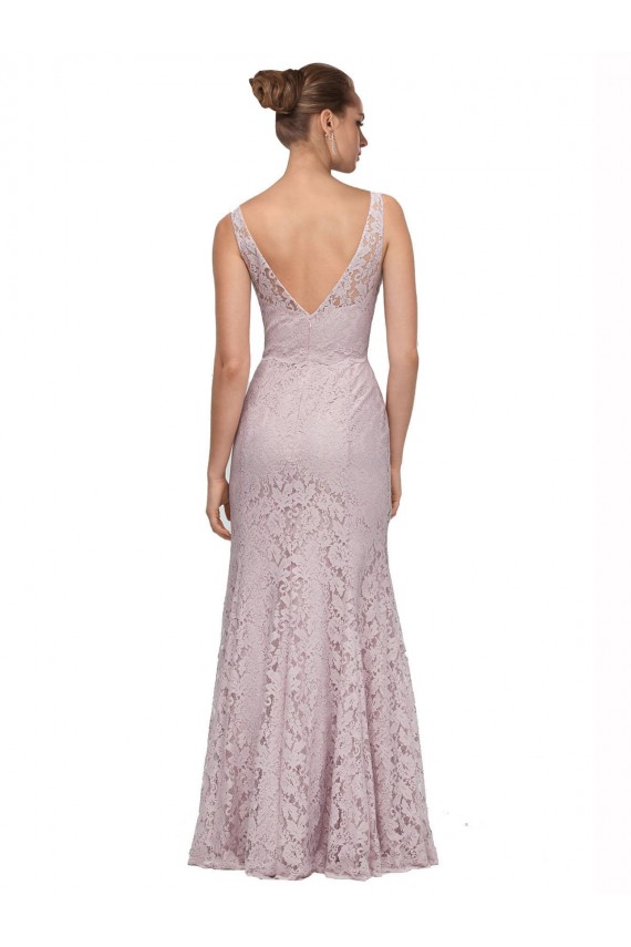 V-Neck Lace Sleeveless V-Back Formal Dress / Bridesmaid Dress Edinburgh