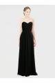 Sweetheart Soft Chiffon & Lace Sleeveless Low Back Black Bridesmaid Dress Edinburgh