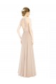 Halter Neck Soft Chiffon & Lace Sleeveless Keyhole Back Champagne Prom Dress / Bridesmaid Dress Edinburgh