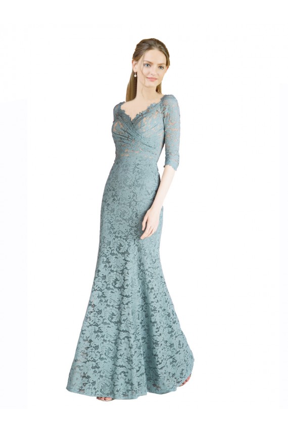 Sweetheart Lace Half Sleeves Prom Dress / Bridesmaid Dress Edinburgh
