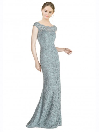 Off the Shoulder Lace Cap Sleeves Prom Dress / Bridesmaid Dress Edinburgh
