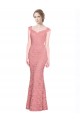 Sweetheart Lace Sleeveless Salmon Prom Dress / Bridesmaid Dress Edinburgh