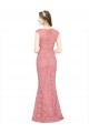 Sweetheart Lace Sleeveless Salmon Prom Dress / Bridesmaid Dress Edinburgh
