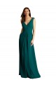 V-Neck Soft Chiffon & Lace Sleeveless Open Back Hunter Bridesmaid Dress Edinburgh