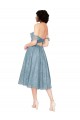 Off the Shoulder Lace Sleeveless Keyhole Back Bridesmaid Dress Edinburgh