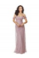 Off the Shoulder Lace Sleeveless Criss Cross Back Bridesmaid Dress Edinburgh