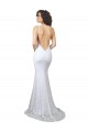 High Neck Lace Sleeveless Backless White Wedding Dress Edinburgh