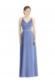 Spaghetti Straps Satin Sleeveless Periwinkle Bridesmaid Dress Edinburgh
