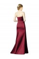 Sweetheart Satin Sleeveless Burgundy Bridesmaid Dress / Evening Dress Edinburgh