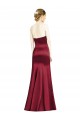 Sweetheart Satin Sleeveless Burgundy Bridesmaid Dress Edinburgh