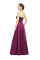 Strapless Satin Sleeveless Merlot Bridesmaid Dress Edinburgh
