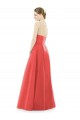 Jewel Neck Satin Sleeveless Firecracker Bridesmaid Dress Edinburgh