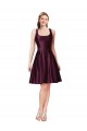 Bateau Neck Satin Sleeveless V-Back Prom Dress / Bridesmaid Dress Edinburgh