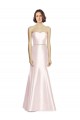 Sweetheart Satin Sleeveless Pink Bridesmaid Dress Edinburgh