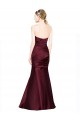 Sweetheart Satin Sleeveless Low Back Burgundy Formal Evening Gown / Prom Dress / Bridesmaid Dress Edinburgh