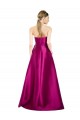V-Neck Satin Sleeveless Merlot Prom Dress / Bridesmaid Dress Edinburgh