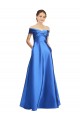 Off the Shoulder Satin Sleeveless Black Tie Evening Gown / Prom Dress / Bridesmaid Dress Edinburgh