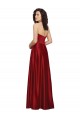 Strapless Satin Sleeveless Dark Red Prom Dress / Bridesmaid Dress Edinburgh