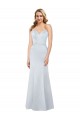 Strapless Satin Sleeveless Low Back Light Sky Blue Formal Evening Gown / Prom Dress / Bridesmaid Dress Edinburgh
