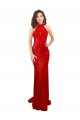 Halter Neck Sequin Sleeveless Open Back Red Formal Evening Gown / Prom Dress / Bridesmaid Dress Edinburgh