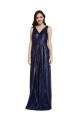 V-Neck Sequin Sleeveless V-Back Dark Navy Formal Evening Gown / Prom Dress / Bridesmaid Dress Edinburgh