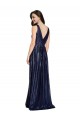 V-Neck Sequin Sleeveless V-Back Dark Navy Formal Evening Gown / Prom Dress / Bridesmaid Dress Edinburgh