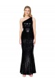One Shoulder Sequin Sleeveless Black Formal Evening Gown / Prom Dress / Bridesmaid Dress Edinburgh