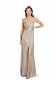 V-Neck Sequin & Sparkling Sequin Sleeveless V-Back Silver Formal Evening Gown / Prom Dress / Bridesmaid Dress Edinburgh