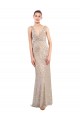 V-Neck Sequin & Sparkling Sequin Sleeveless Low Back Silver Formal Evening Gown / Prom Dress / Bridesmaid Dress Edinburgh