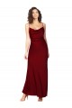 Cowl Neck Silk like Satin Sleeveless Low Back Burgundy Black Tie Evening Gown / Prom Dress / Bridesmaid Dress Edinburgh