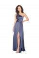 One Shoulder Silk like Satin Sleeveless Dusk Formal Evening Gown / Prom Dress / Bridesmaid Dress Edinburgh