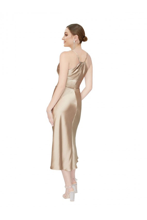 V-Neck Silk like Satin Sleeveless Formal Evening Gown / Prom Dress / Bridesmaid Dress Edinburgh