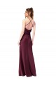V-Neck Silk like Satin Sleeveless Criss Cross Back Black Black Tie Evening Gown / Prom Dress / Bridesmaid Dress Edinburgh
