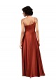 One Shoulder Silk like Satin Sleeveless Burnt Orange Black Tie Evening Gown / Prom Dress / Bridesmaid Dress Edinburgh