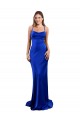 Cowl Neck Silk like Satin Sleeveless Criss Cross Open Back Royal Blue Formal Evening Gown / Prom Dress / Bridesmaid Dress Edinburgh