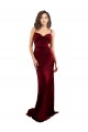 Cowl Neck Silk like Satin Sleeveless Criss Cross Open Back Burgundy Formal Evening Gown / Prom Dress / Bridesmaid Dress Edinburgh