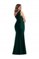 One Shoulder Silk like Satin Sleeveless Ever Green Formal Plus Size Evening Gown / Prom Dress / Bridesmaid Dress Edinburgh