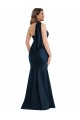 One Shoulder Silk like Satin Sleeveless Dark Navy Formal Plus Size Evening Gown / Prom Dress / Bridesmaid Dress Edinburgh