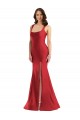 Square Neck Silk like Satin Sleeveless Red Formal Plus Size Evening Gown / Prom Dress / Bridesmaid Dress Edinburgh