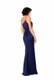 One Shoulder Silk like Satin Sleeveless Sapphire Black Tie Evening Gown / Prom Dress / Bridesmaid Dress Edinburgh