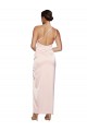 One Shoulder Silk like Satin Sleeveless Low Back Pink Semi Formal Evening Dress / Prom Dress / Bridesmaid Dress Edinburgh