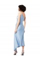 One Shoulder Silk like Satin Sleeveless Light Sky Blue Formal Evening Gown / Prom Dress / Bridesmaid Dress Edinburgh