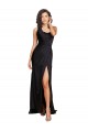 One Shoulder Silk like Satin Sleeveless Black Evening Dress / Bridesmaid Dress Edinburgh