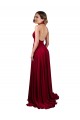 Halter Neck Spandex Sleeveless Open Back Burgundy Black Tie Evening Gown / Prom Dress / Bridesmaid Dress Edinburgh