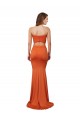 Strapless Spandex Sleeveless Orange Formal Evening Gown / Prom Dress / Bridesmaid Dress Edinburgh
