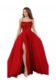 Spaghetti Straps Spandex & Lace Sleeveless Criss Cross Open Back Red Semi Formal Evening Dress / Prom Dress / Bridesmaid Dress Edinburgh