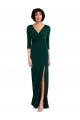 V-Neck Spandex Long Sleeves V-Back Dark Green Formal Evening Gown / Prom Dress / Bridesmaid Dress Edinburgh